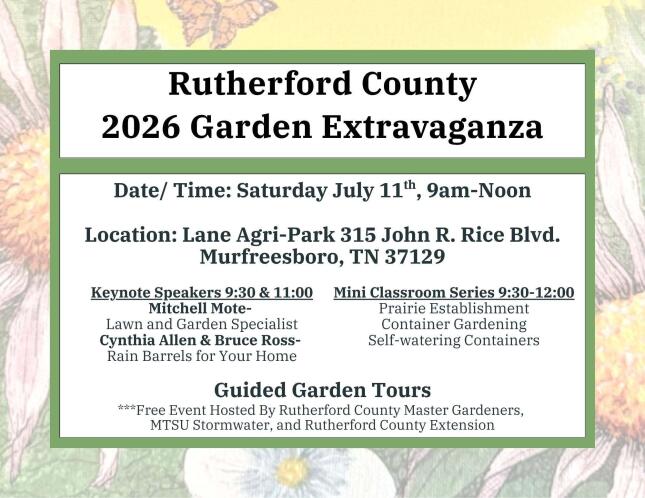 garden extravaganza event